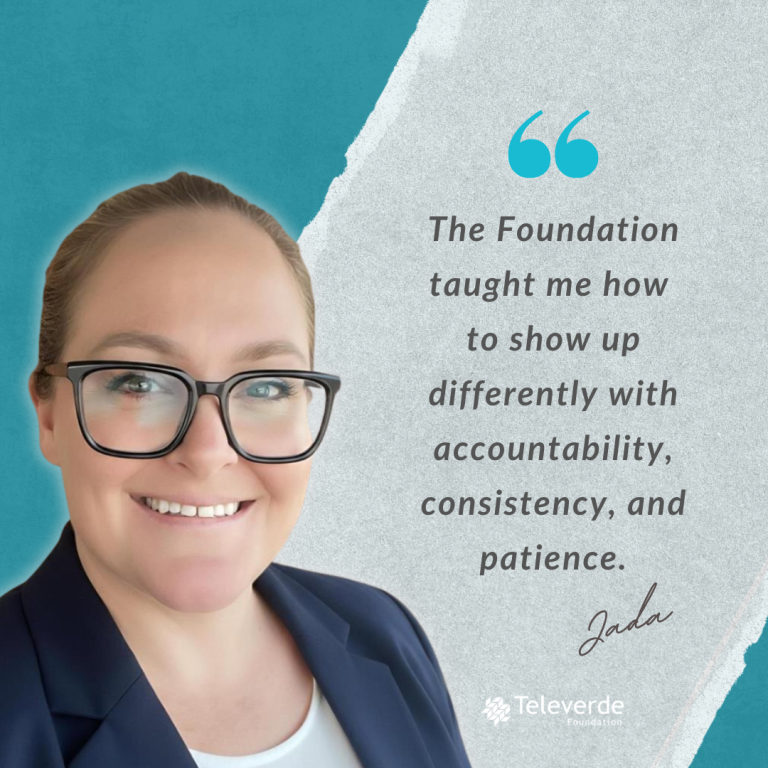 Jada smiles in a portrait photo, part of the Letters from Prison campaign.